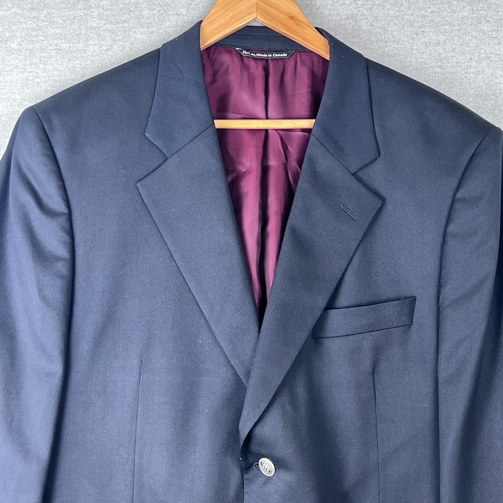 Jack‎ Victor Blazer Mens 44R Navy 100% Wool Sport Coat Jacket